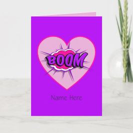 Je laat mijn Hart BOOM kloppen Valentijn Kaart