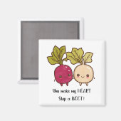 Je laat mijn hart een biet overslaan Valentijnsdag Magneet (Voorkant / Achterkant)