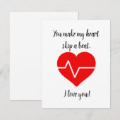 Je laat mijn hart een Kaart overslaan (Voorkant / Achterkant)