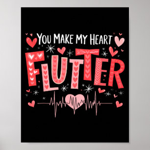 Je laat mijn hart fladderen Verpleegster Valentijn Poster