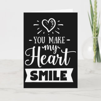 Je laat mijn hart glimlachen Familie Valentijnsdag Kaart