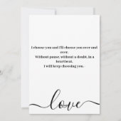 Je laat mijn hart glimlachen feestdagenkaart (Achterkant)