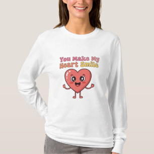 Je laat mijn hart glimlachen - Schattigee Cartoon  T-shirt