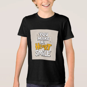 Je laat mijn hart glimlachen Tri-Blend shirt