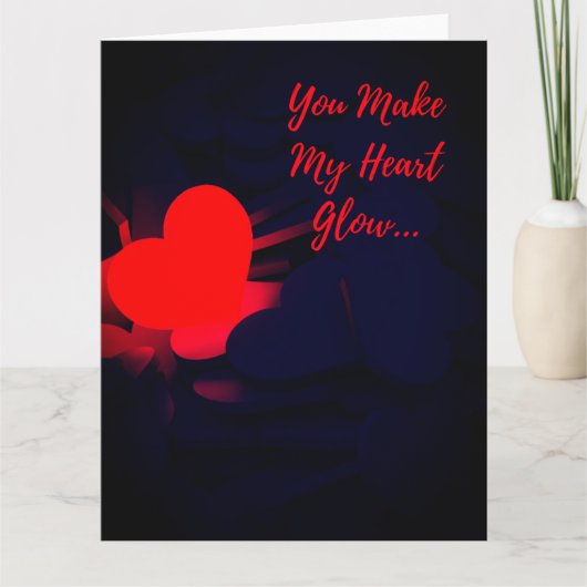 JE LAAT MIJN HART GLOEIEN KAART (Voorkant)