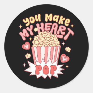 Je laat mijn hart ontploffen Grappige Valentijnsda Ronde Sticker