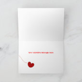 Je laat mijn hart stuiteren, Valentijn - Holiday K Feestdagen Kaart (Binnen)