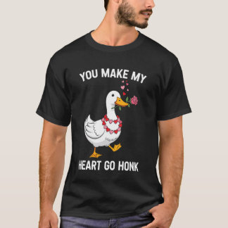 Je laat mijn hart toeteren Funny Goose Valentijn L T-shirt