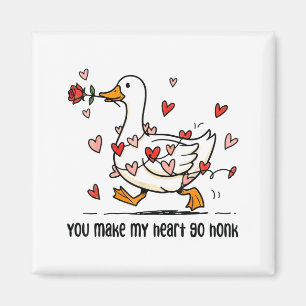 Je laat mijn hart toeteren Funny Goose Valentijn S Magneet