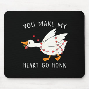 Je laat mijn hart toeteren Gans Valentijnsdag  Muismat