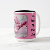 Je laat mijn hart twee tonen koffie Mok zingen (Voorkant rechts)