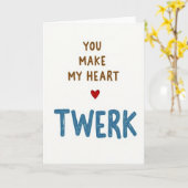Je laat mijn hart Twerken Kaart (Gele Bloem)