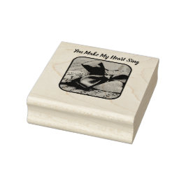 Je laat mijn hart zingen rubberen stempel