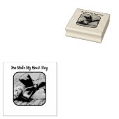 Je laat mijn hart zingen rubberen stempel (Gestempeld)