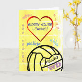 Je laat Netball persoonlijk achter Kaart (Gele Bloem)