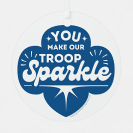 Je laat onze troep schitteren metalen ornament