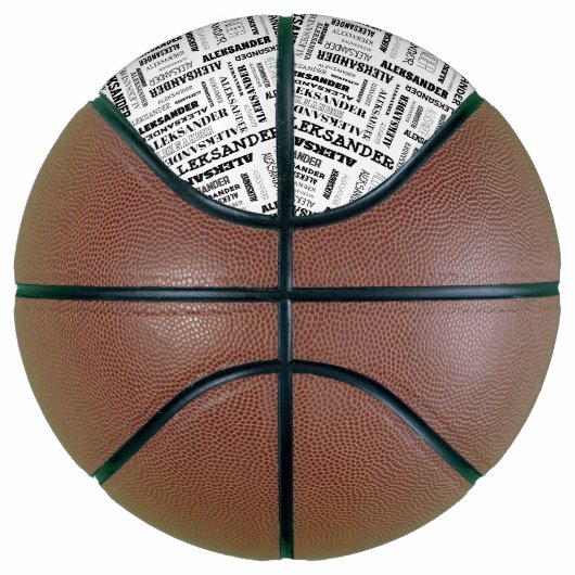 Je (lange) naam is hier te vinden basketbal (Rechts)