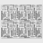 Je (lange) naam is hier te vinden cadeaupapier (Vlak)