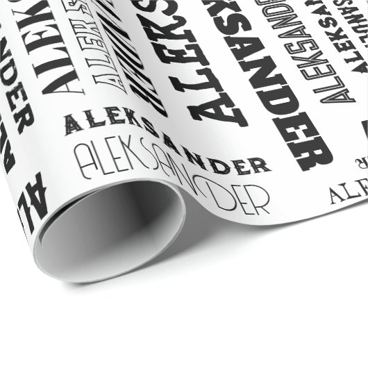 Je (lange) naam is hier te vinden cadeaupapier (Rol Hoek)