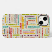 Je (lange) naam is hier te vinden Case-Mate iPhone case (Achterkant (horizontaal))