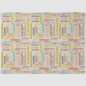 Je (lange) naam is hier te vinden tissuepapier (Voorkant)