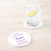 Je leeft in ons herinneringsonderzetter zandsteen onderzetter (Zijkant)