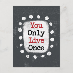 Je leeft maar één keer YOLO Briefkaart