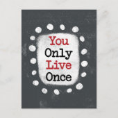 Je leeft maar één keer YOLO Briefkaart (Voorkant)