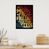 Je Leert Meer van Falen dan van Succes Poster (Keuken)