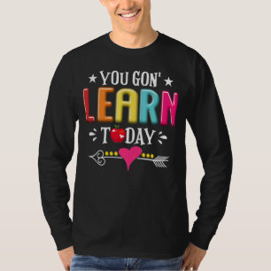 Je leert vandaag lerarenstudenten terug naar schoo t-shirt