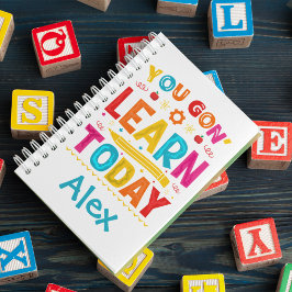 Je leert vandaag terug naar school gewoonte notitieboek