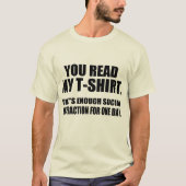 Je leest mijn T-shirt (Voorkant)