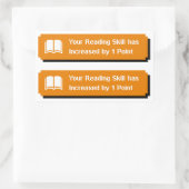 Je leesvaardigheid is toegenomen rechthoekige sticker (Tas)