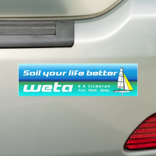 Je leven beter redden - Weta bumper sticker (Op auto)