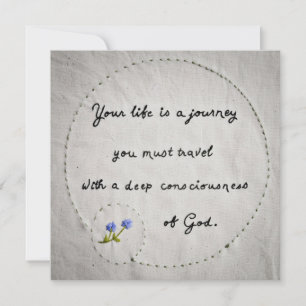 Je leven is een reis kaart