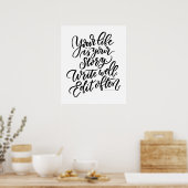 Je leven is je verhaal poster (Keuken)