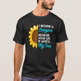 Je leven is mijn tijd waard verpleegster verzorgen t-shirt