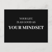 Je leven is net zo goed als je medemenset briefkaart (Voorkant)