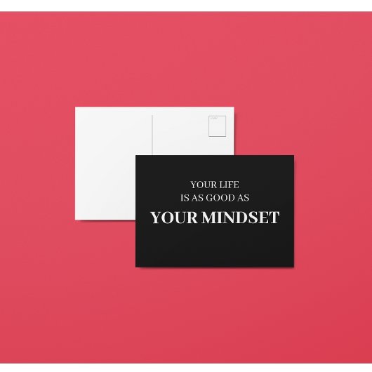 Je leven is net zo goed als je medemenset briefkaart