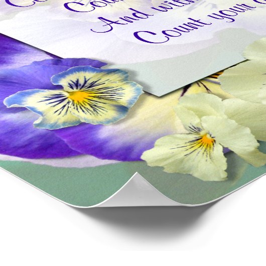 "JE LEVEN KLEINE TEKENEN" ~ Poster (Hoek)