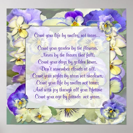 "JE LEVEN KLEINE TEKENEN" ~ Poster (Voorkant)