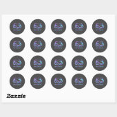Je leven S Preventie van zelfmoord bewustzijn Blij Ronde Sticker (Vel)
