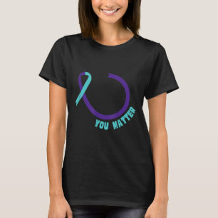 Je leven S Preventie van zelfmoordbewustzijn Menta T-shirt