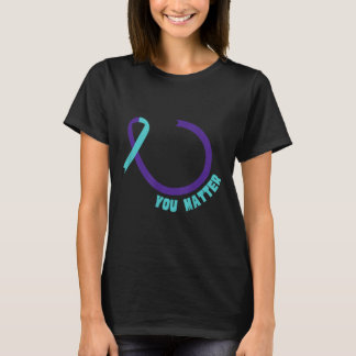 Je leven S Preventie van zelfmoordbewustzijn Menta T-shirt