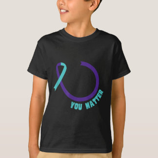 Je leven S Preventie van zelfmoordbewustzijn Menta T-shirt