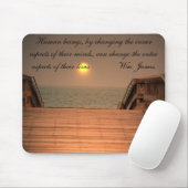 Je leven veranderen - mousepad muismat (Met muis)