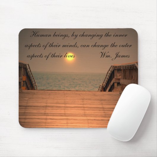 Je leven veranderen - mousepad muismat (Met muis)