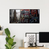 Je leven veranderen poster (Thuiskantoor)