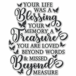 Je leven was een bloeiend vlindermonument sticker