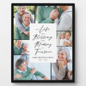 Je leven was een verbluffend fotokolenmonument fotoplaat (Voorkant)